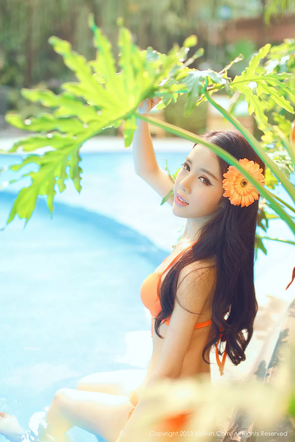 秀人集.com_[XiuRen秀人网]No.019_美空模特李婧菲VikiChing性感黄色比基尼写真36P