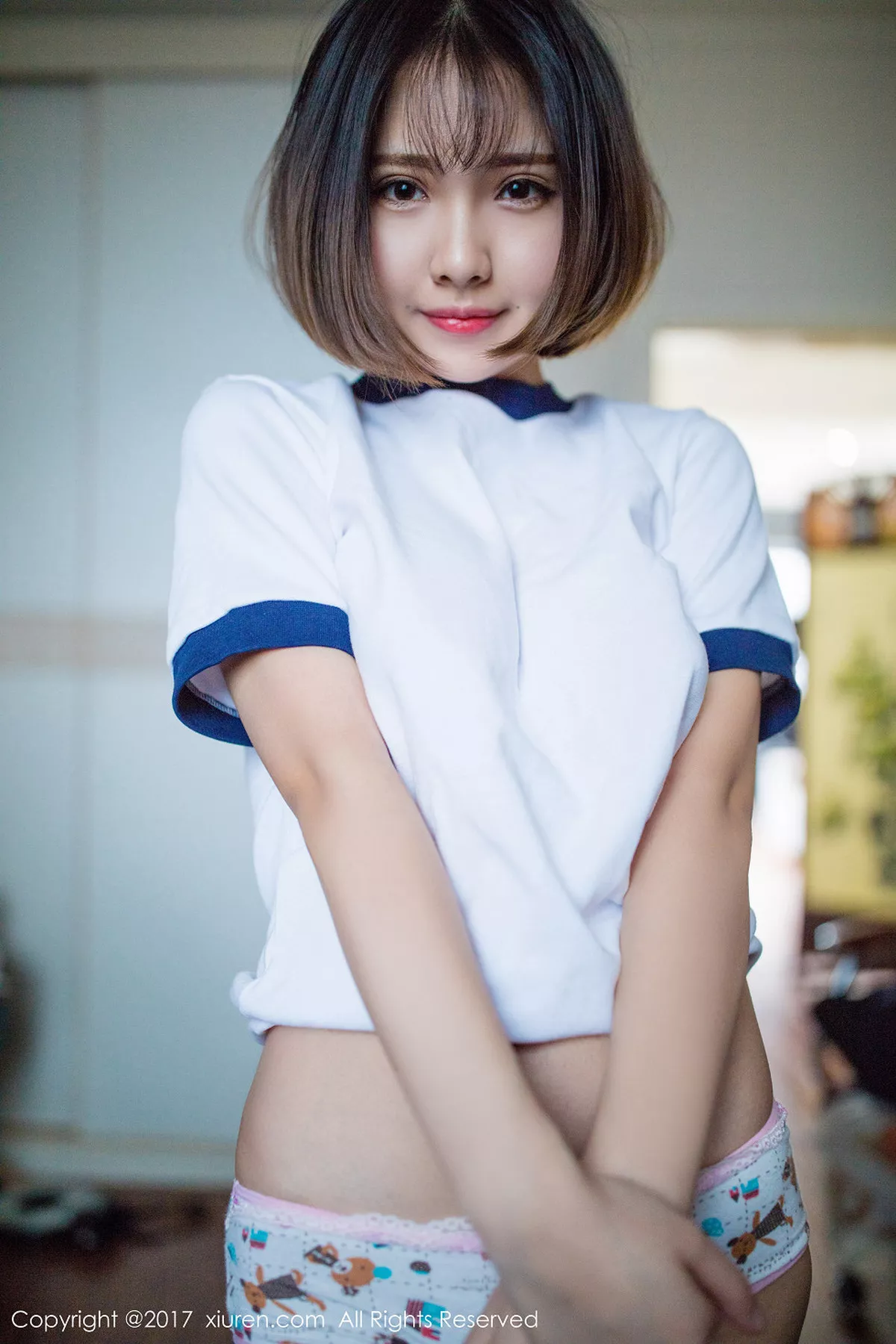 秀人集.com_[XiuRen秀人网]No.736_童颜巨乳萝莉小魔女奈奈居家美少女撩衣秀半球诱惑写真41P
