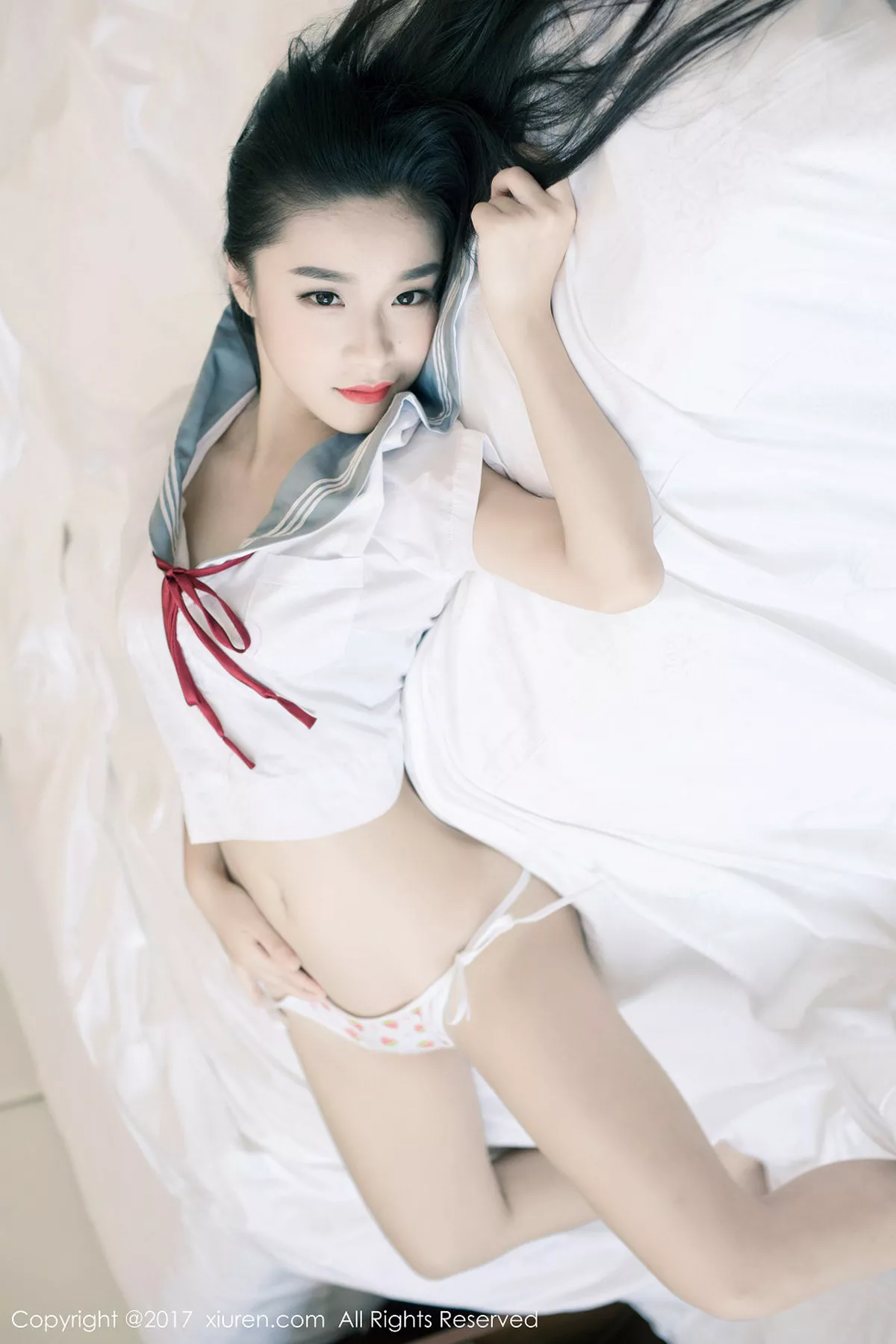 秀人集.com_[XiuRen秀人网]No.688_新晋嫩模绮梦Cherish居家黑色漆皮比基尼湿身诱惑写真56P