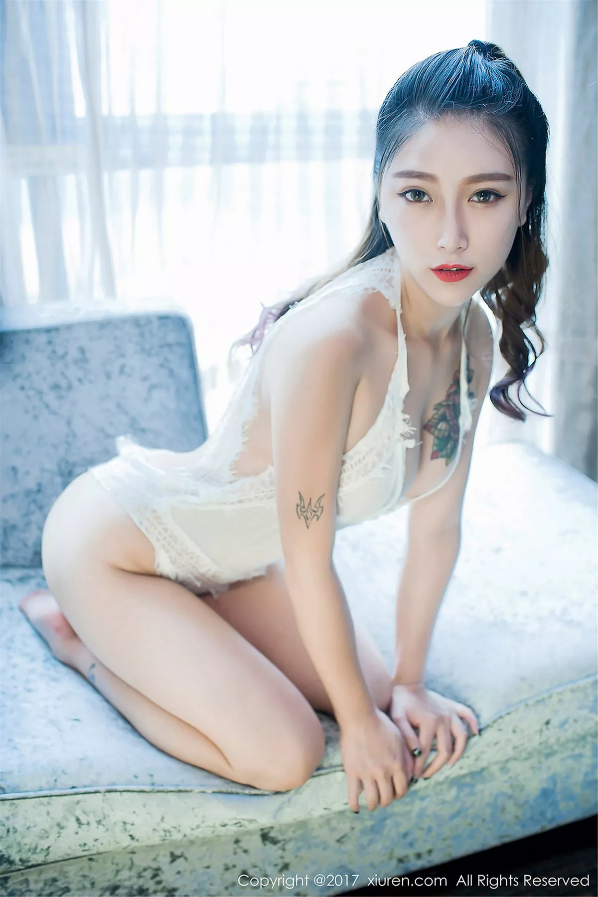 秀人集.com_[XiuRen秀人网]No.786_嫩模杜花花粉色蕾丝猫情趣比基尼居家捆绑艺撩人诱惑写真54P