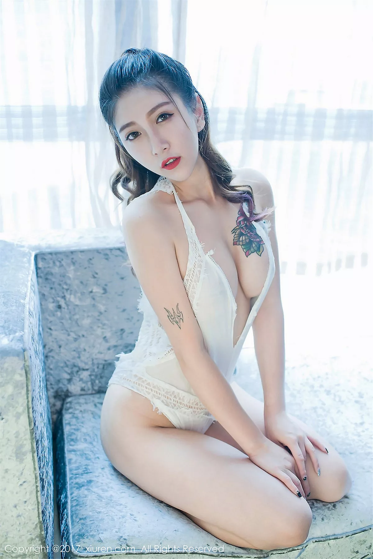 秀人集.com_[XiuRen秀人网]No.786_嫩模杜花花粉色蕾丝猫情趣比基尼居家捆绑艺撩人诱惑写真54P