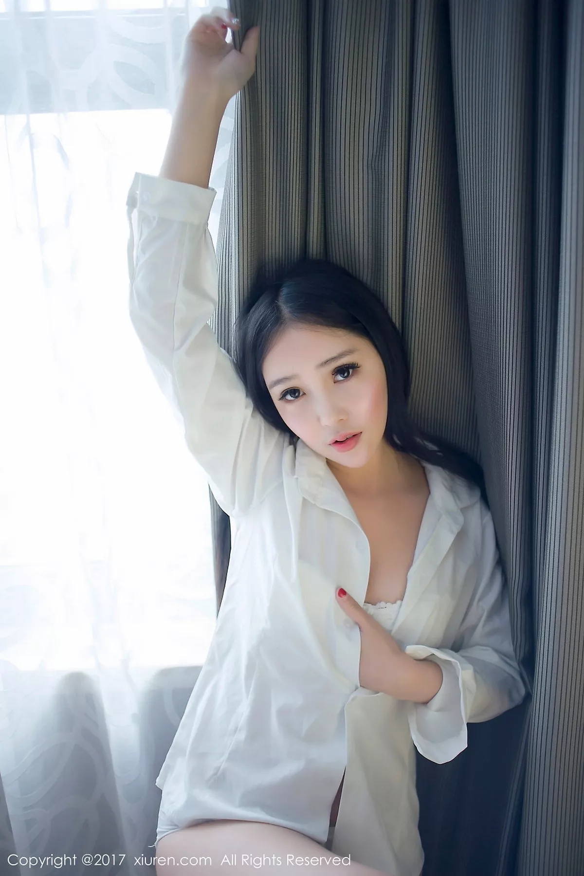 秀人集.com_[XiuRen秀人网]No.792_混血美女艾弥居家浴缸里白色蕾丝内衣透视秀美乳诱惑写真49P