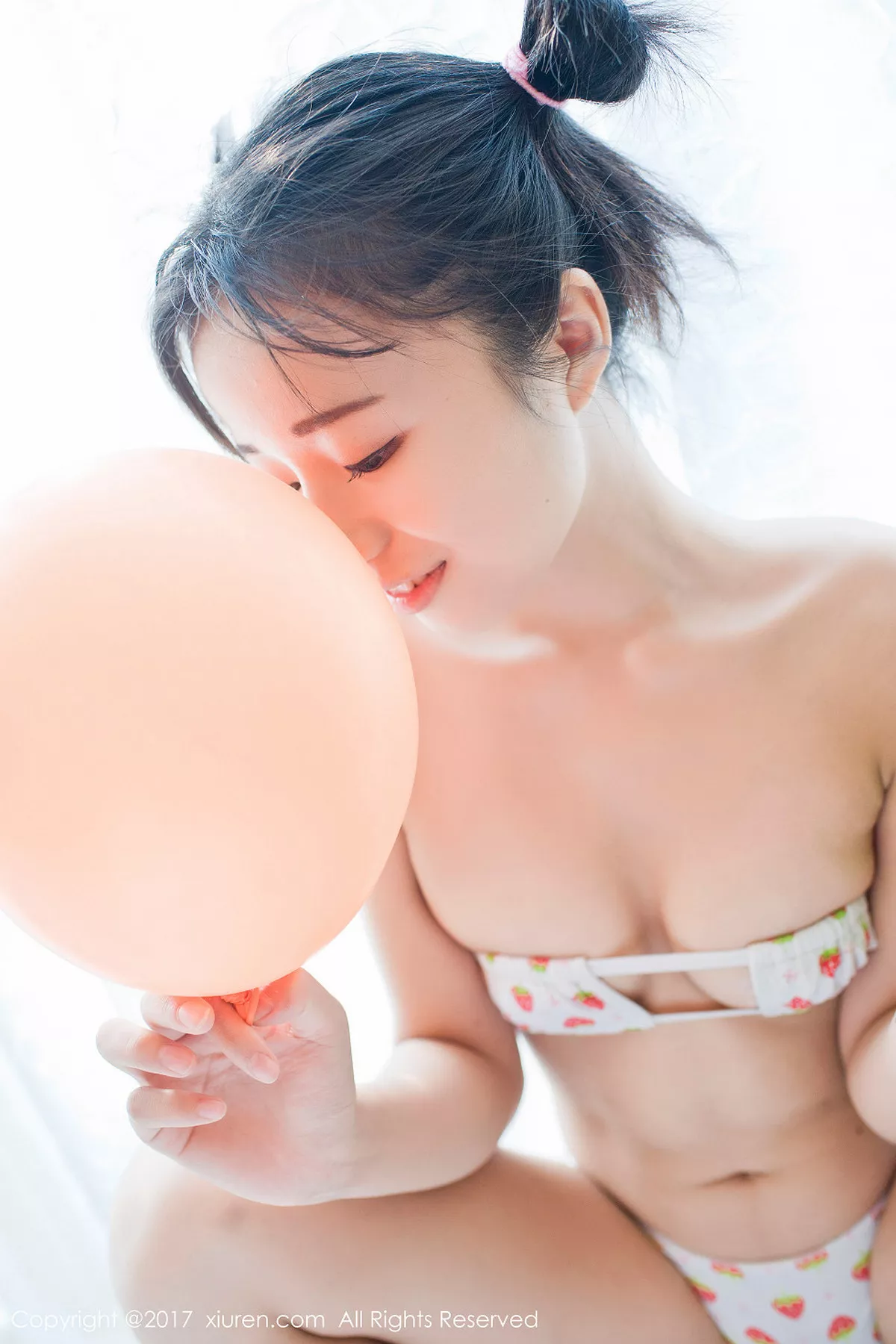 秀人集.com_[XiuRen秀人网]No.831_嫩模仓井优香三点式草莓内衣加粉红内衣秀白嫩肌肤性感写真47P