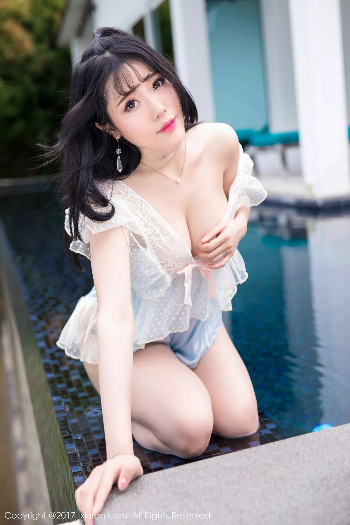 秀人集.com_[XiuRen秀人网]No.855_嫩模兜豆靓Youlina甲米旅拍户外比基尼+薄纱湿身诱惑写真48P