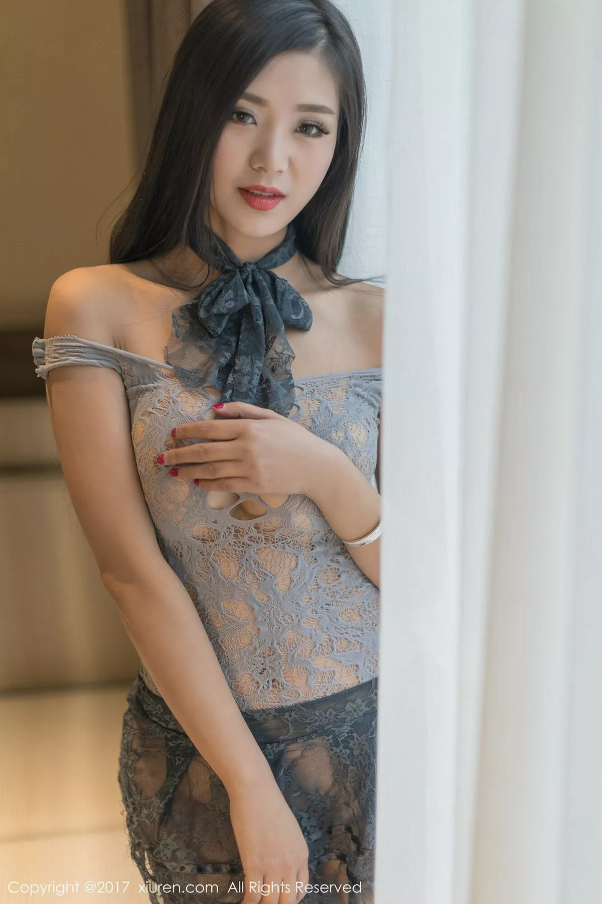 秀人集.com_[XiuRen秀人网]No.856_嫩模女神宋-KiKi居家真空纱网秀傲人豪乳火辣诱惑写真38P