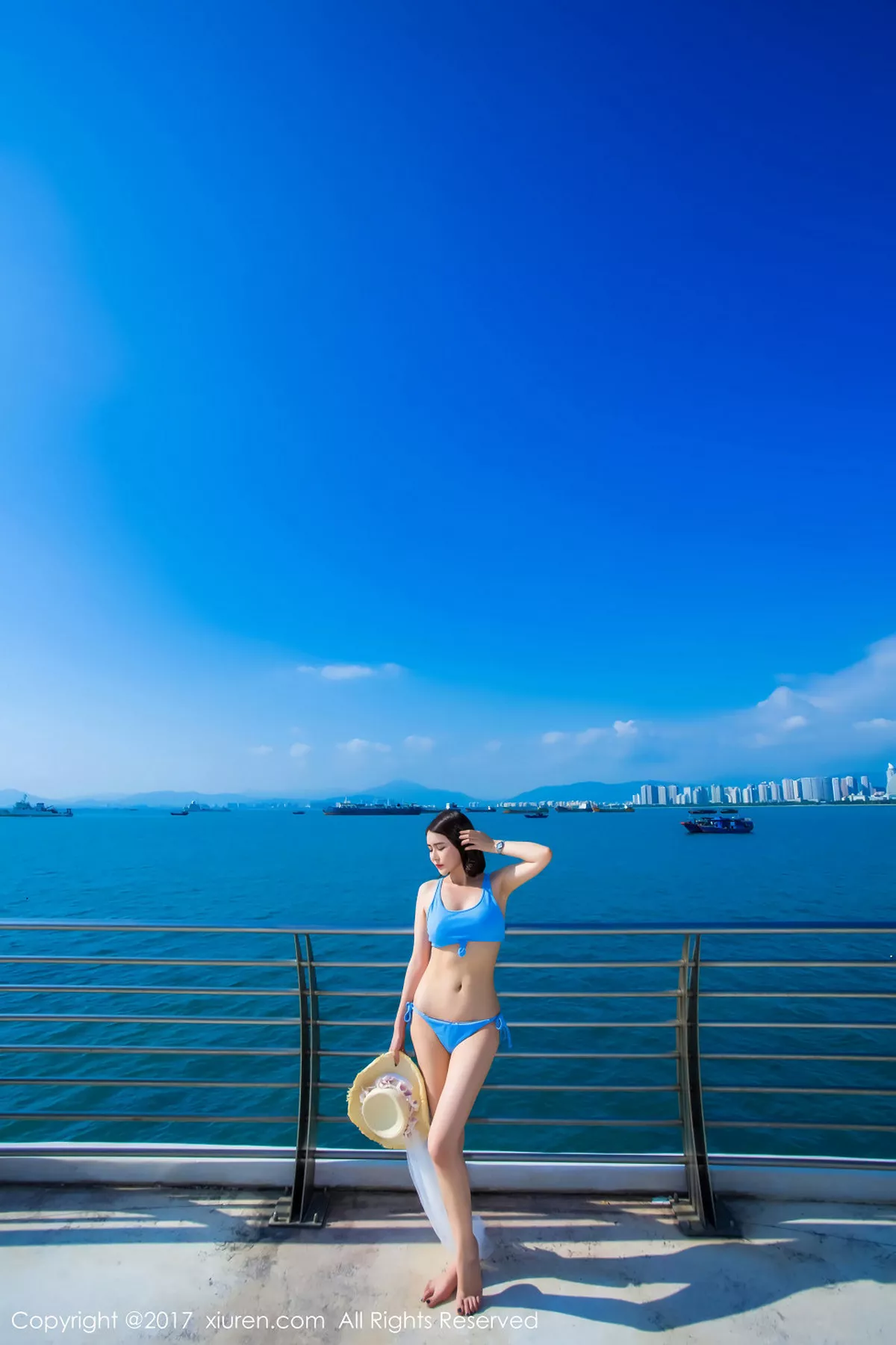 秀人集.com_[XiuRen秀人网]No.858_嫩模廿十海南三亚旅拍蓝天白云海边性感比基尼写真45P