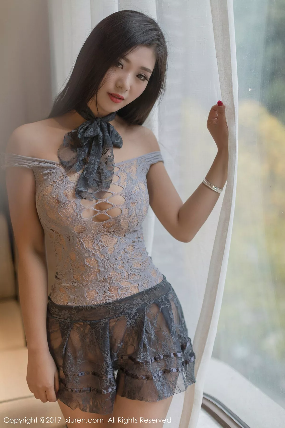 秀人集.com_[XiuRen秀人网]No.856_嫩模女神宋-KiKi居家真空纱网秀傲人豪乳火辣诱惑写真38P