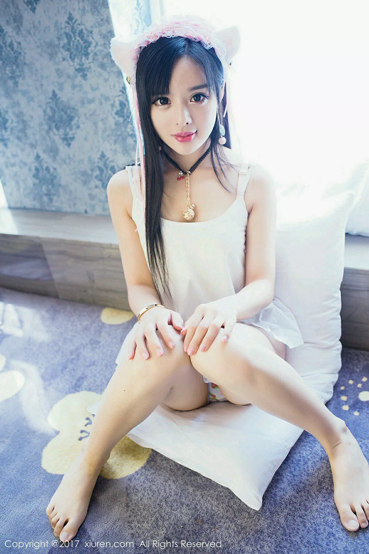 秀人集.com_[XiuRen秀人网]No.874_嫩模柠檬baby居家白色吊带猫女郎+日系体操服完美诱惑写真47P