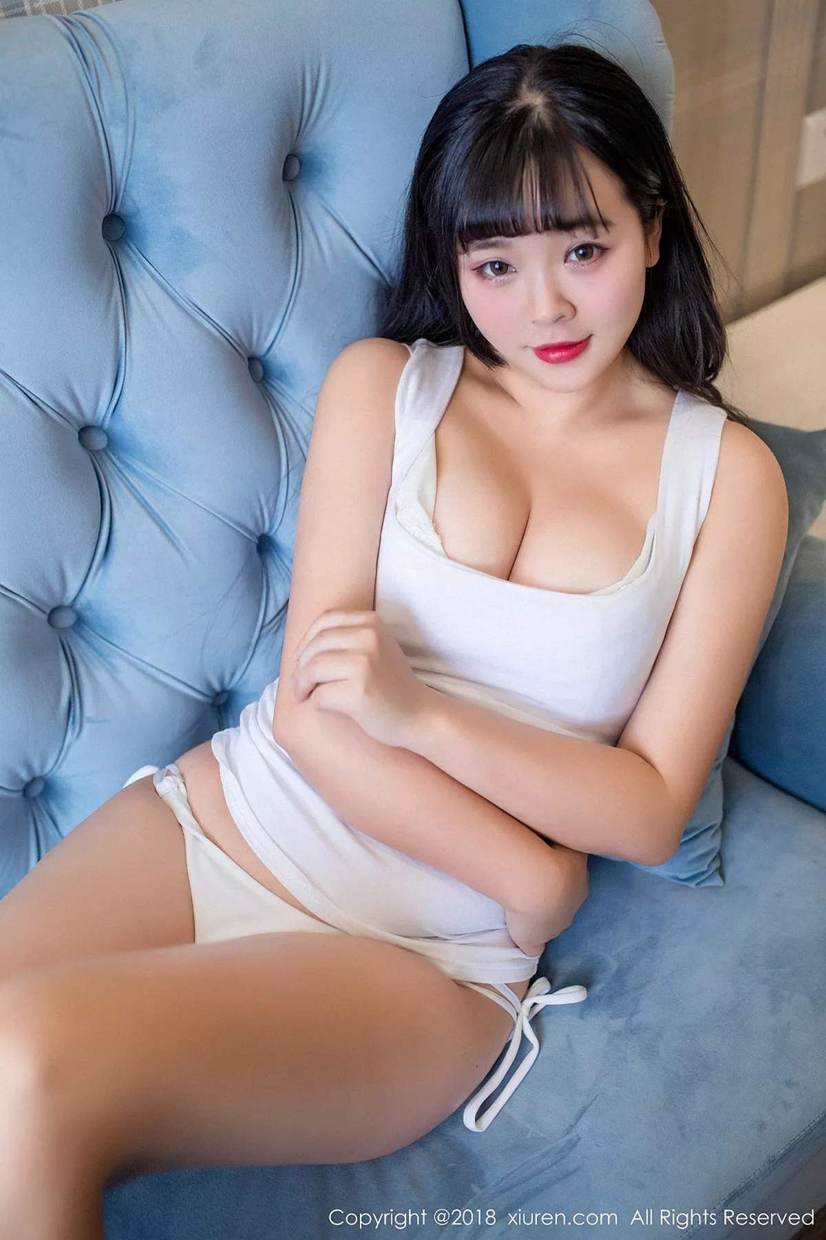 秀人集.com_[XiuRen秀人网]No.897_巨乳嫩模纳砂-nasa白色低胸吊带装配白色内裤完美诱惑写真44P