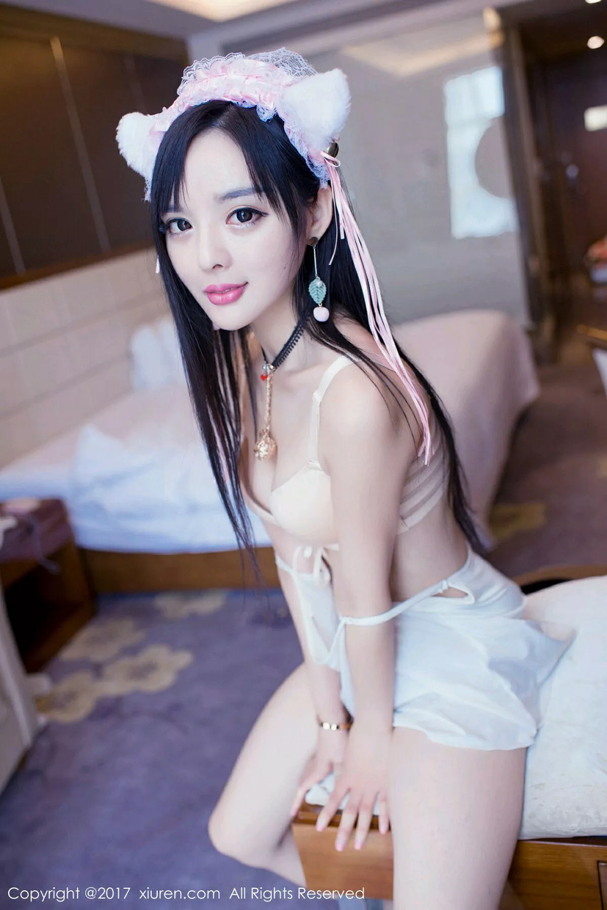 秀人集.com_[XiuRen秀人网]No.874_嫩模柠檬baby居家白色吊带猫女郎+日系体操服完美诱惑写真47P