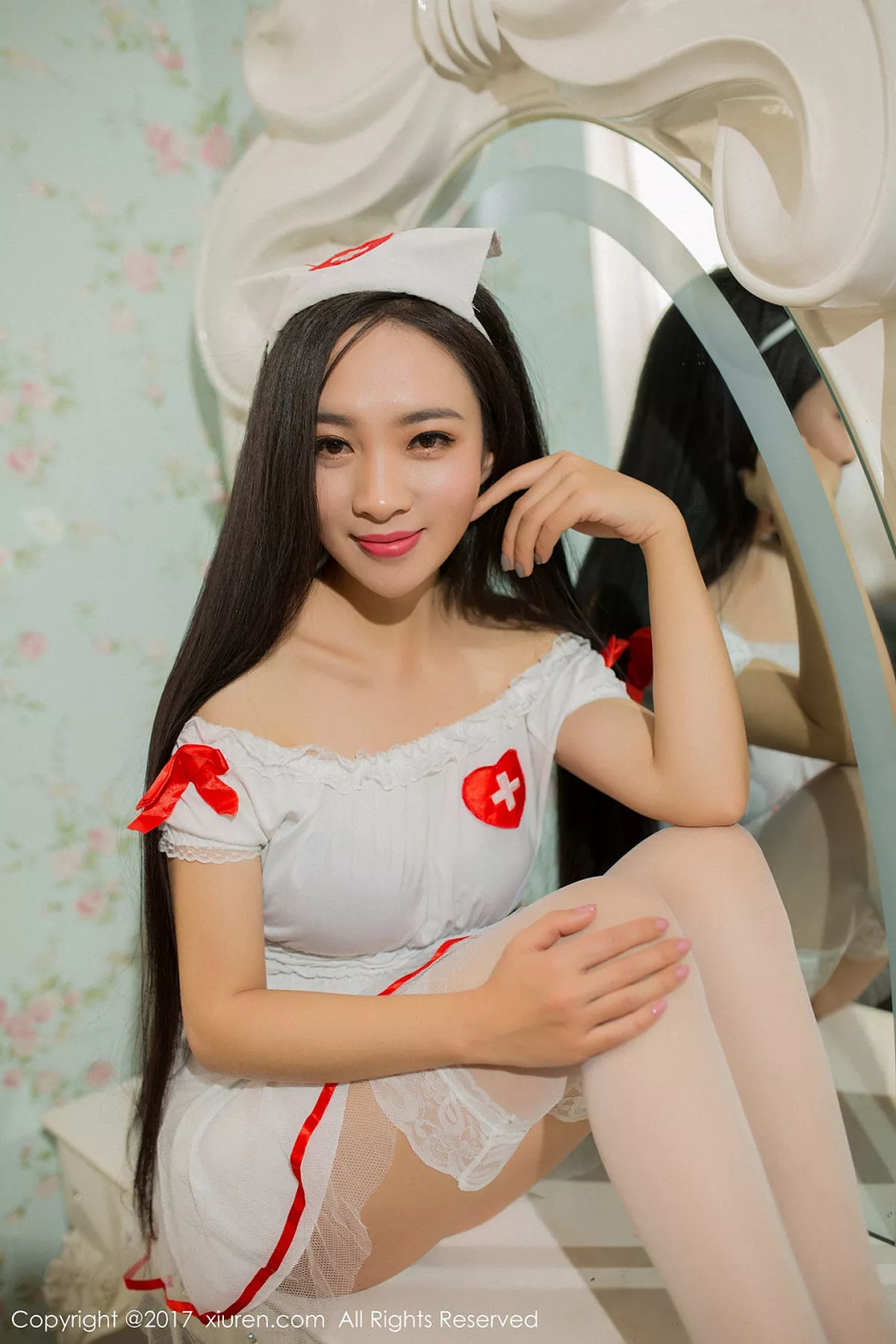 秀人集.com_[XiuRen秀人网]No.877_嫩模艾儿黑丝兔女郎加性感护士制服秀完美身材诱惑写真51P