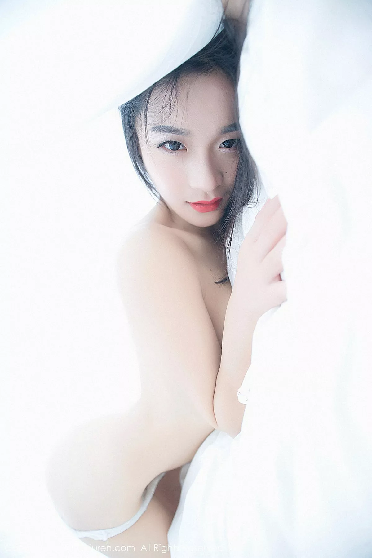 秀人集.com_[XiuRen秀人网]No.883_嫩模绮梦Cherish齐逼牛仔裤配白色内衣紧身秀完美身材写真46P
