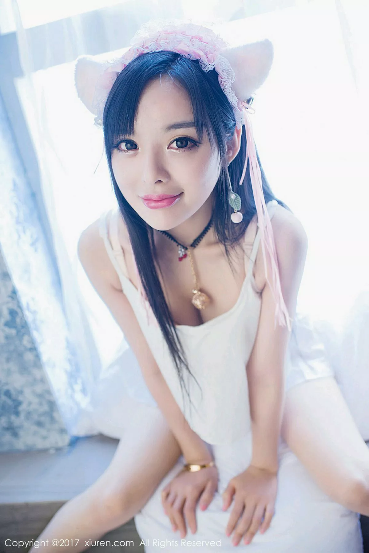 秀人集.com_[XiuRen秀人网]No.874_嫩模柠檬baby居家白色吊带猫女郎+日系体操服完美诱惑写真47P