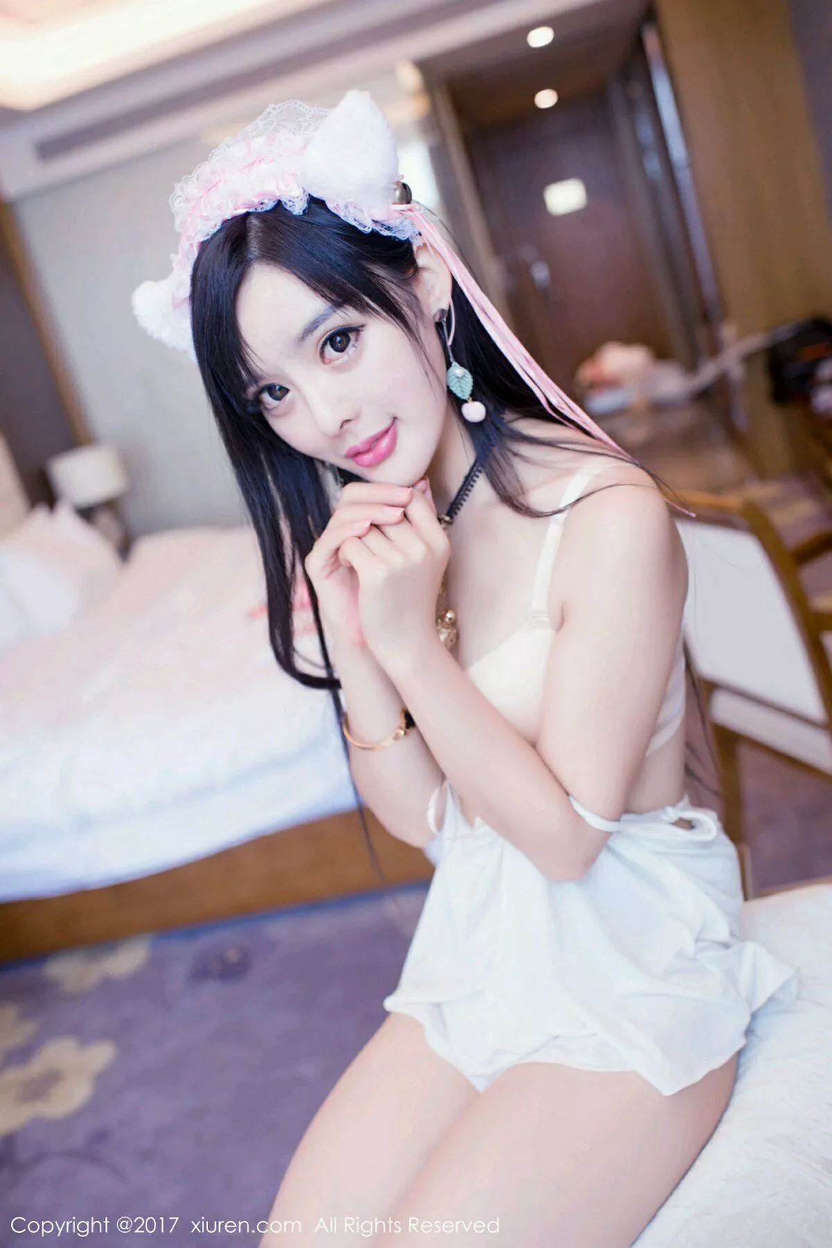 秀人集.com_[XiuRen秀人网]No.874_嫩模柠檬baby居家白色吊带猫女郎+日系体操服完美诱惑写真47P