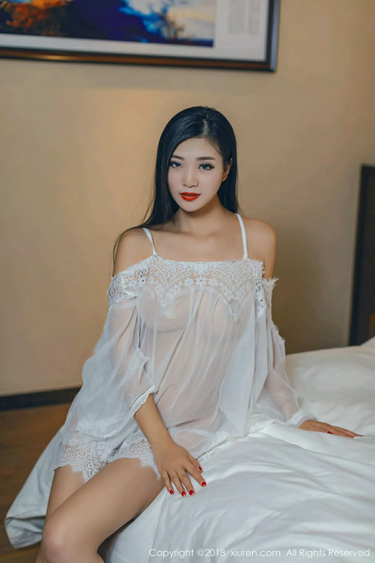 秀人集.com_[XiuRen秀人网]No.992_女神宋-KiKi白色吊带薄纱无内真空透视秀美乳火辣诱惑写真31P