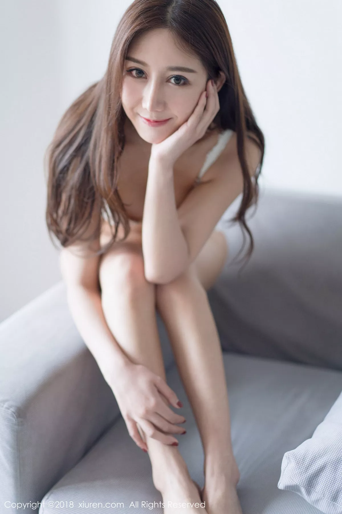 秀人集.com_[XiuRen秀人网]No.1016_嫩模晓梦may居家白色蕾丝边内衣半脱秀翘臀诱惑写真40P