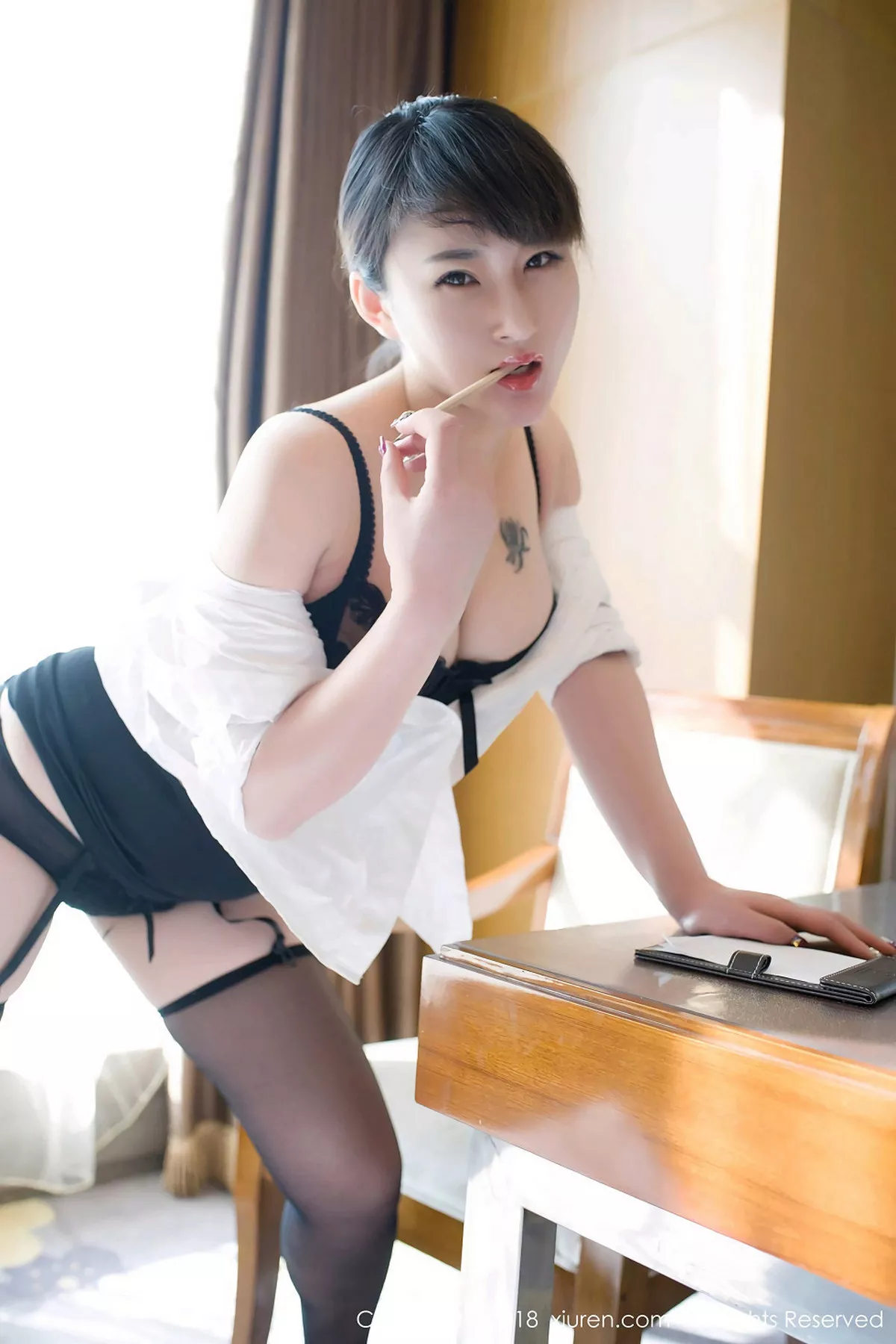 秀人集.com_[XiuRen秀人网]No.987_嫩模思思sisi办公室白衬衣全脱秀黑色内衣浑圆美乳诱惑写真45P