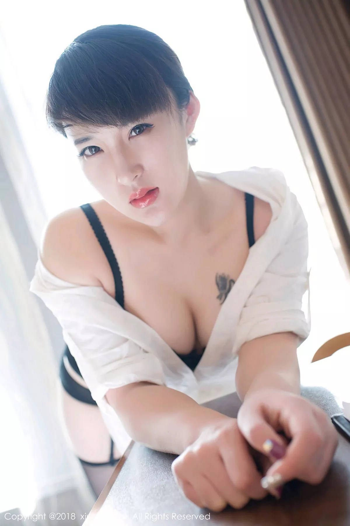 秀人集.com_[XiuRen秀人网]No.987_嫩模思思sisi办公室白衬衣全脱秀黑色内衣浑圆美乳诱惑写真45P