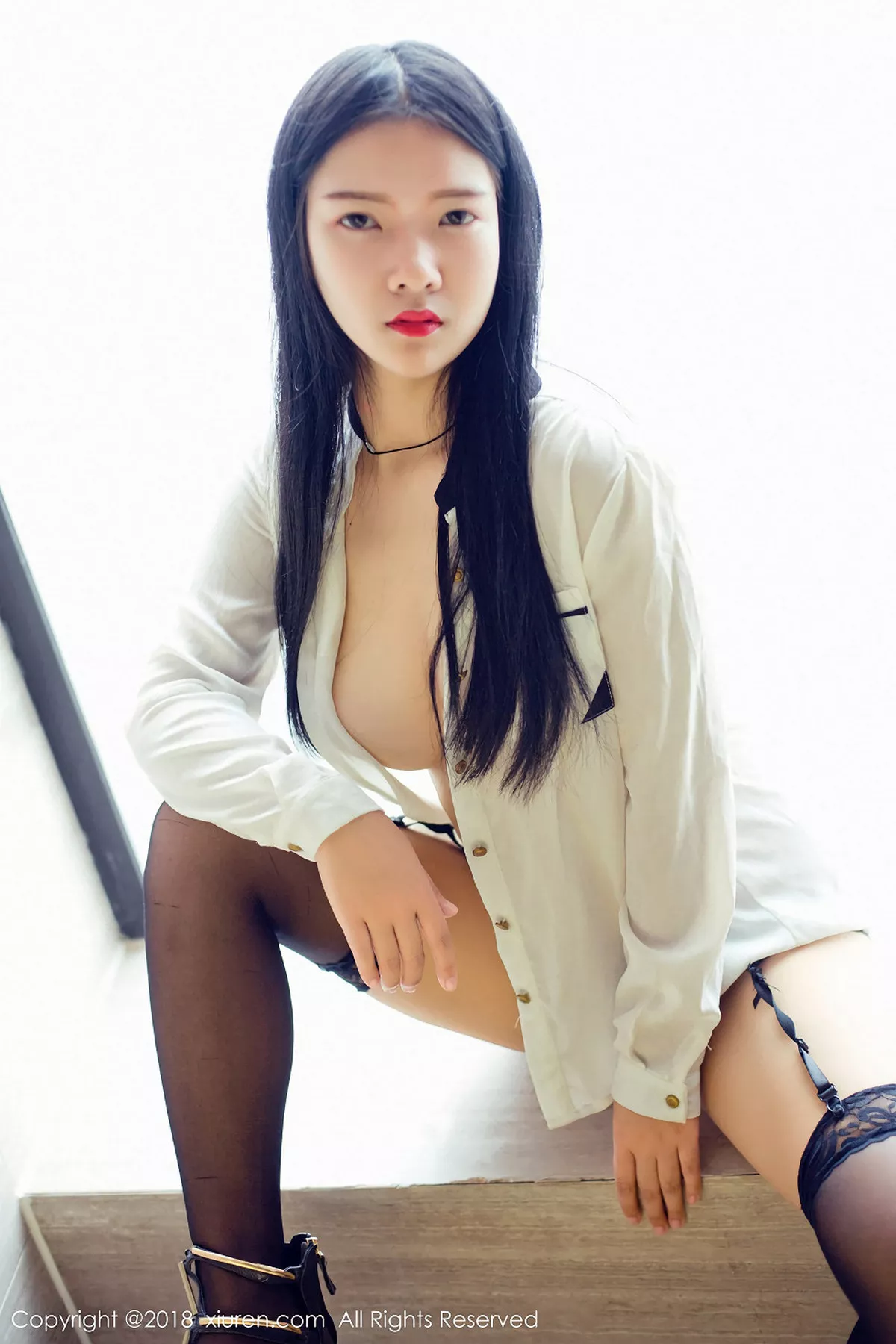 秀人集.com_[XiuRen秀人网]No.1008_学生妹凌希儿居家透视旗袍装+真空白衬衣爆乳诱惑写真43P