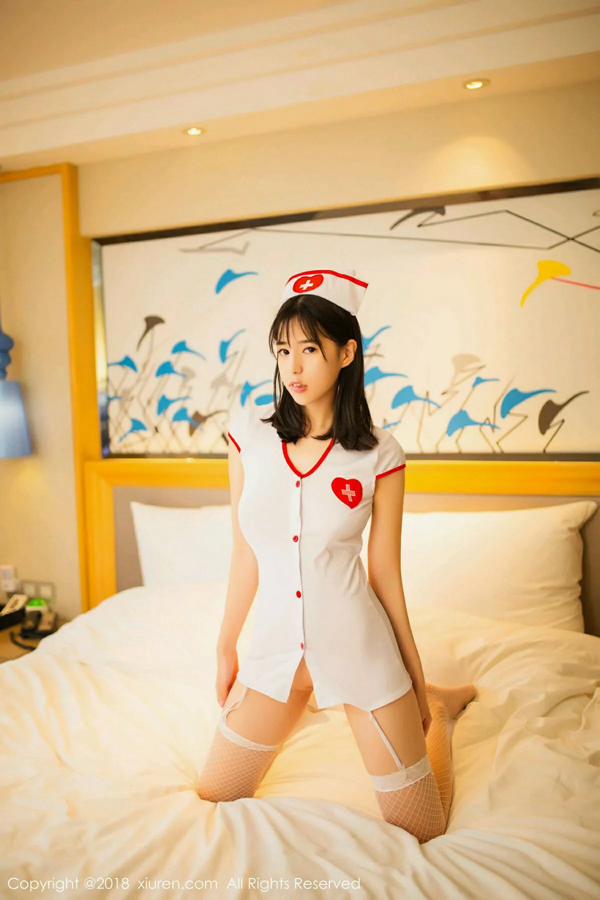秀人集.com_[XiuRen秀人网]No.996_嫩模艾栗栗性感护士装+粉红毛衣秀完美身材甜美写真43P