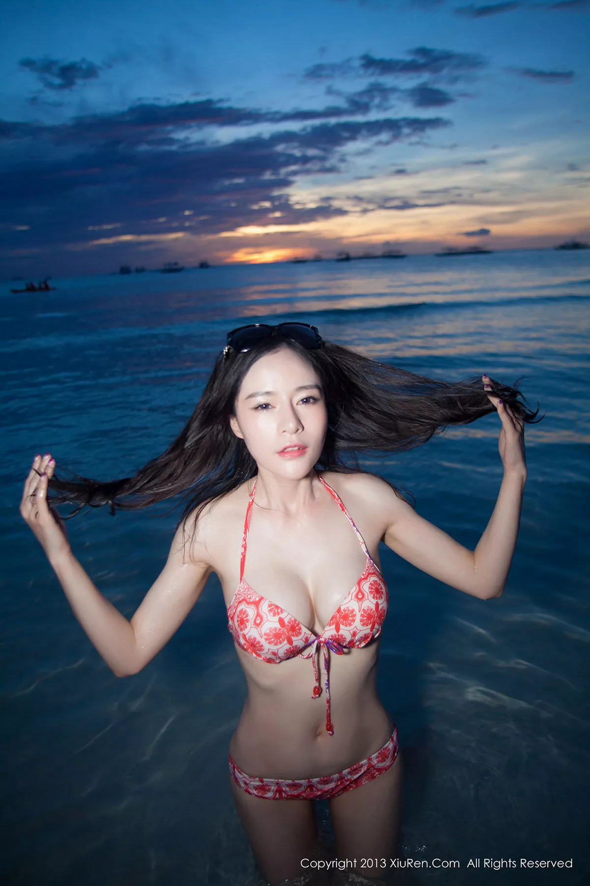 秀人集.com_[XiuRen秀人网]No.060_嫩模nancy小姿性感花色比基尼海边湿身诱惑写真75P