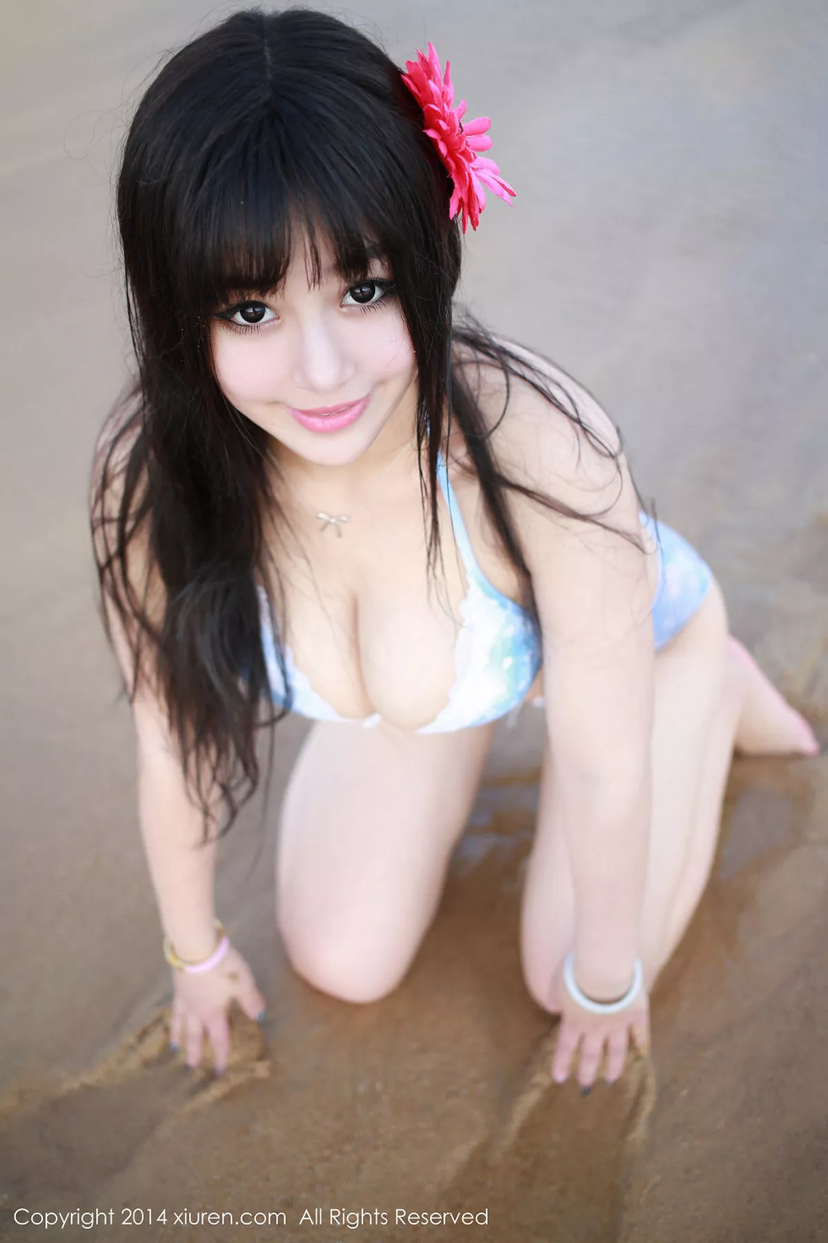 秀人集.com_[XiuRen秀人网]No.140_美模barbie可儿沙滩边性感比基尼秀傲人豪乳诱惑写真58P