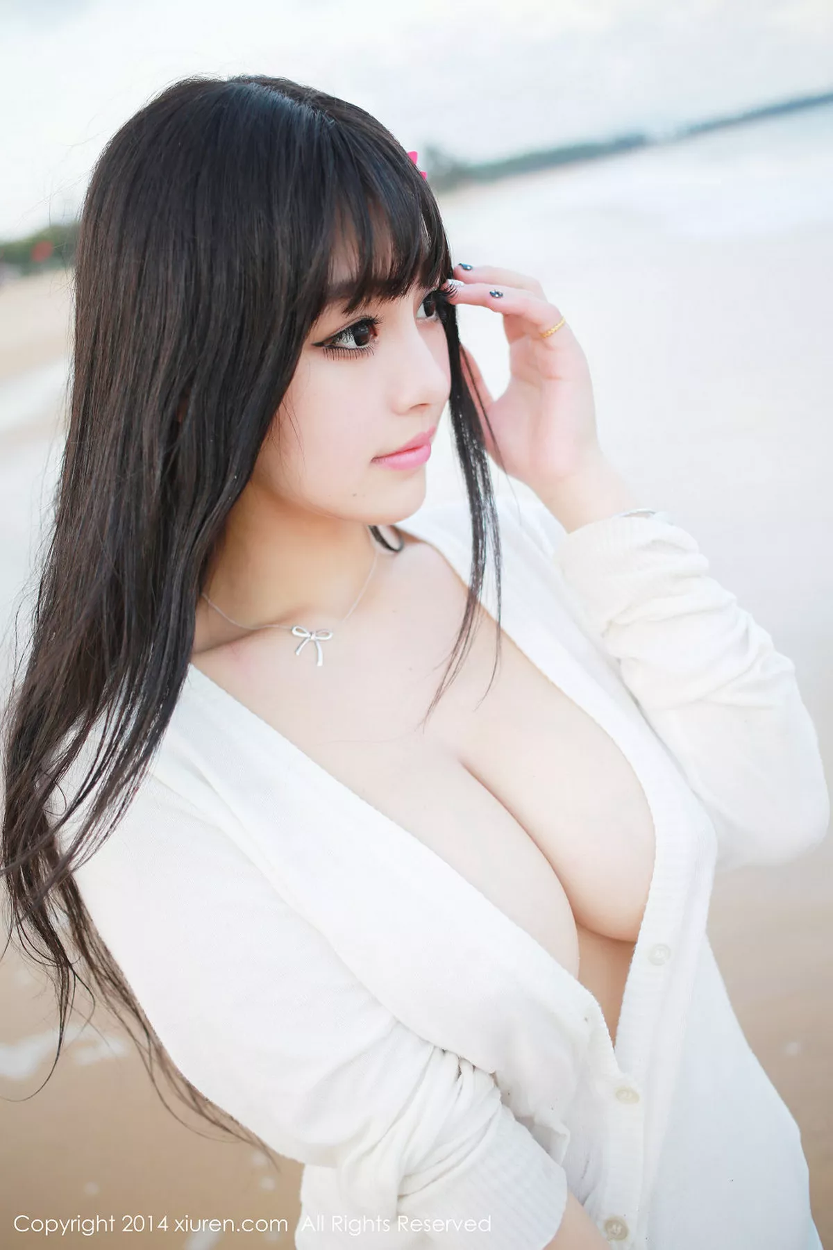 秀人集.com_[XiuRen秀人网]No.150_嫩模Barbie可儿三亚旅拍沙滩边性感内衣豪乳诱惑写真54P