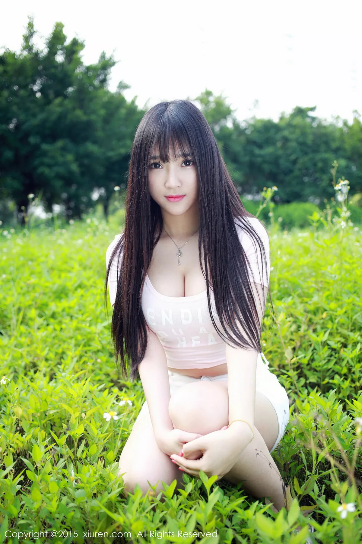 秀人集.com_[XiuRen秀人网]No.345_内地嫩模夏瑶baby白色紧身上衣秀完美身材豪乳诱惑写真42P