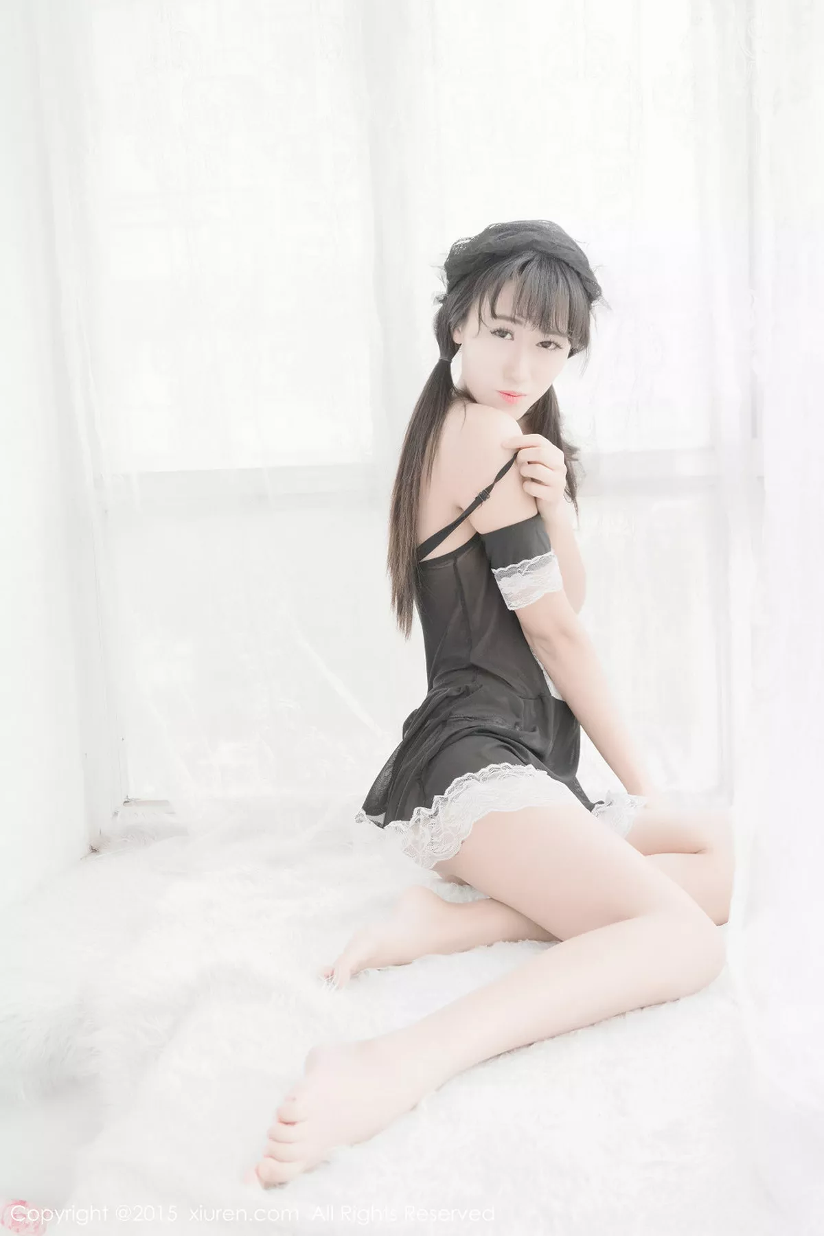 秀人集.com_[XiuRen秀人网]No.319_秀发美女素素subaby居家私房透明黑纱情趣内衣诱惑写真50P