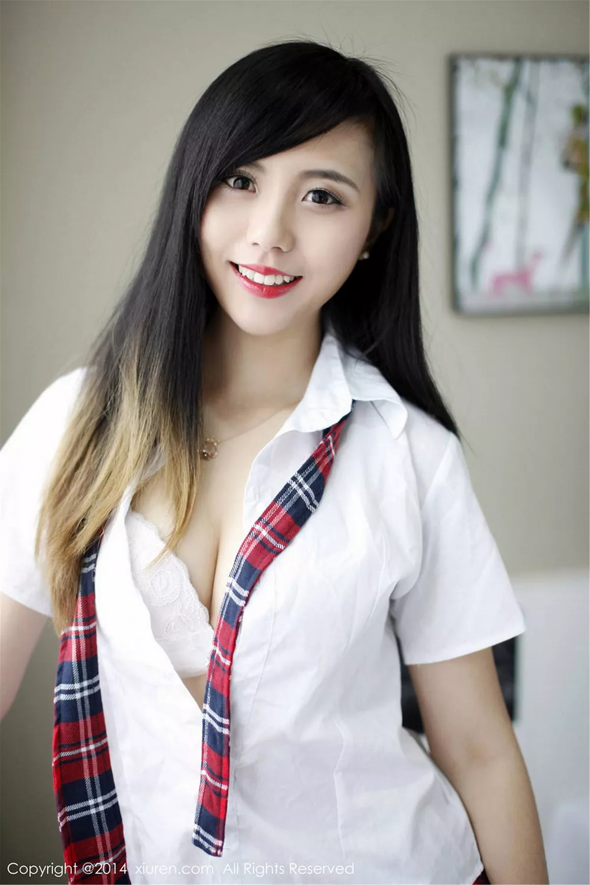 秀人集.com_[XiuRen秀人网]No.254_甜美模特谢忱倬学生制服诱惑+圣诞主题系列海量写真133P