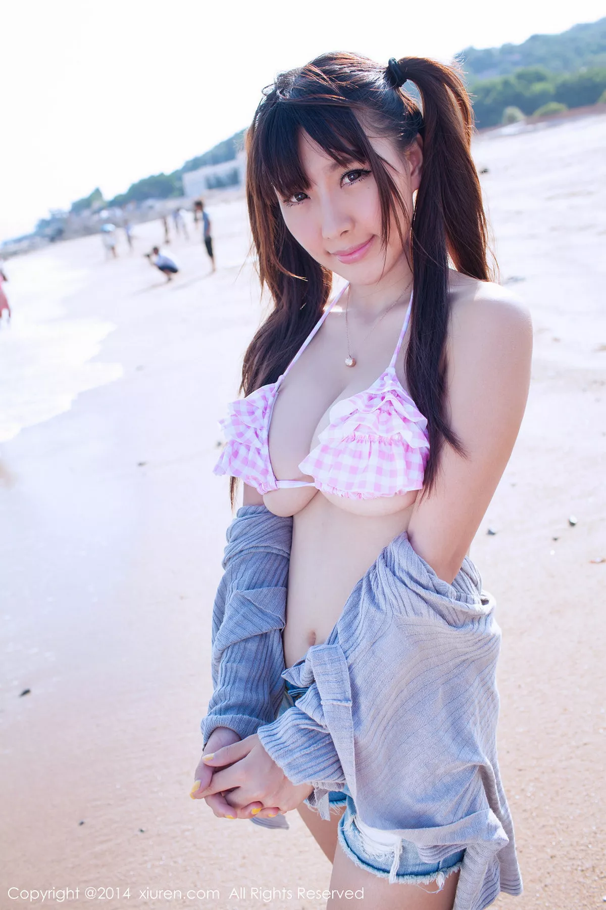 秀人集.com_[XiuRen秀人网]No.227_嫩模晓茜sunny厦门旅拍第三套日系性感内衣秀豪乳写真70P