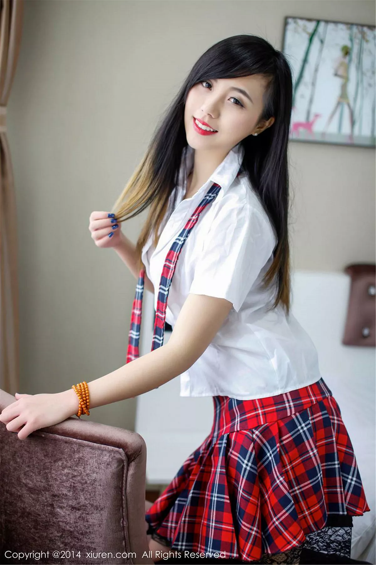 秀人集.com_[XiuRen秀人网]No.254_甜美模特谢忱倬学生制服诱惑+圣诞主题系列海量写真133P