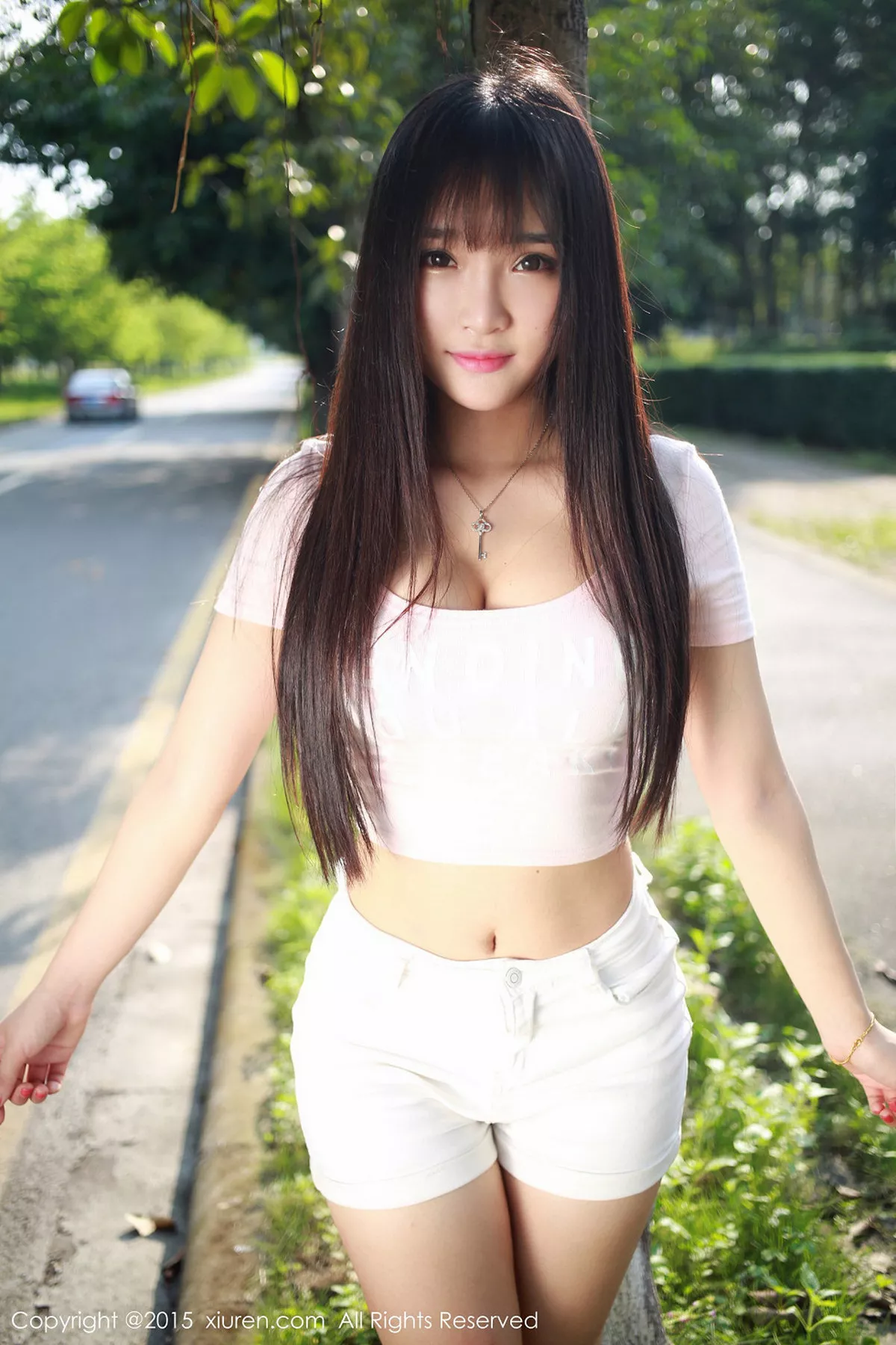 秀人集.com_[XiuRen秀人网]No.345_内地嫩模夏瑶baby白色紧身上衣秀完美身材豪乳诱惑写真42P