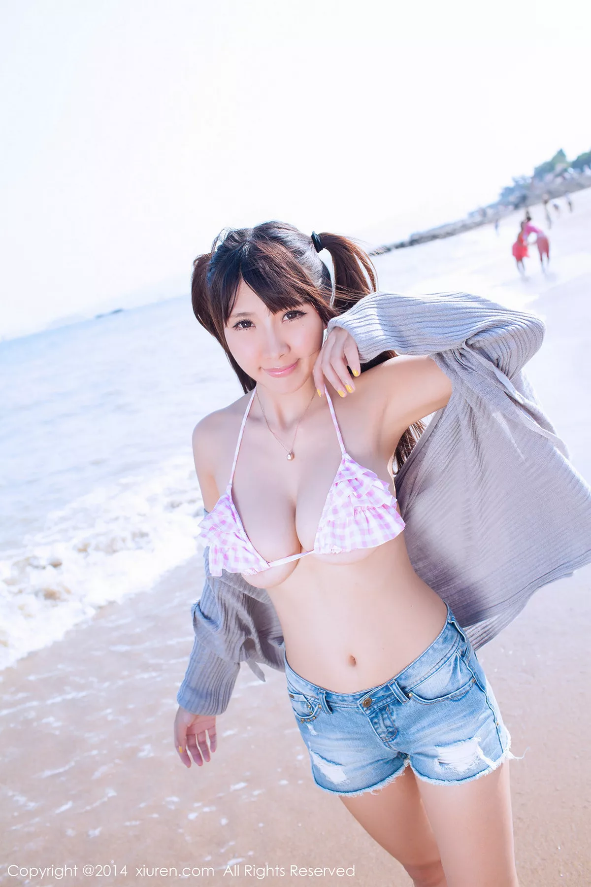 秀人集.com_[XiuRen秀人网]No.227_嫩模晓茜sunny厦门旅拍第三套日系性感内衣秀豪乳写真70P