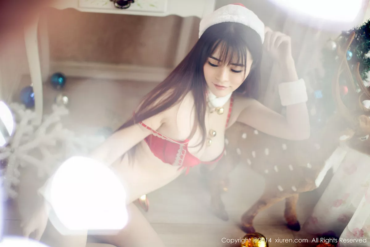 秀人集.com_[XiuRen秀人网]No.259_网络红人美女校花孔一红圣诞主题性感红色内衣完美诱惑写真88P