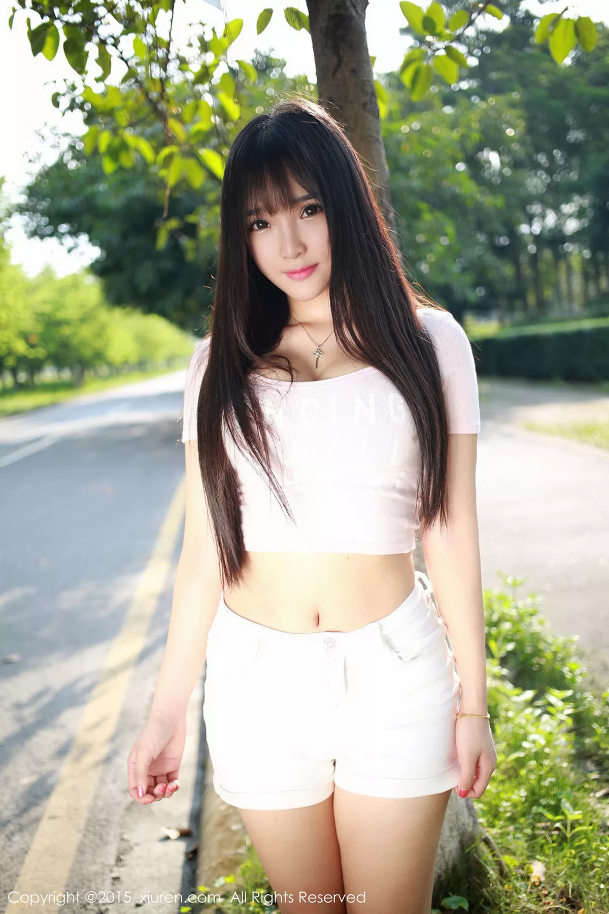 秀人集.com_[XiuRen秀人网]No.345_内地嫩模夏瑶baby白色紧身上衣秀完美身材豪乳诱惑写真42P
