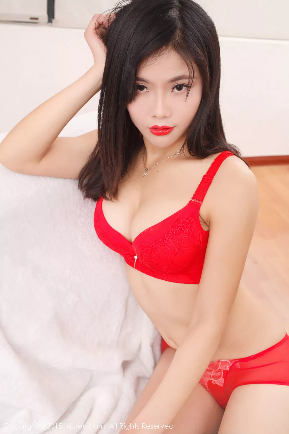 秀人集.com_[XiuRen秀人网]No.312_嫩模靳师师Selina脱红色内衣大尺度秀美乳诱惑写真65P