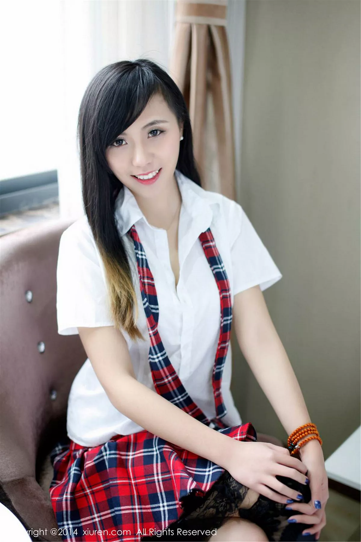 秀人集.com_[XiuRen秀人网]No.254_甜美模特谢忱倬学生制服诱惑+圣诞主题系列海量写真133P
