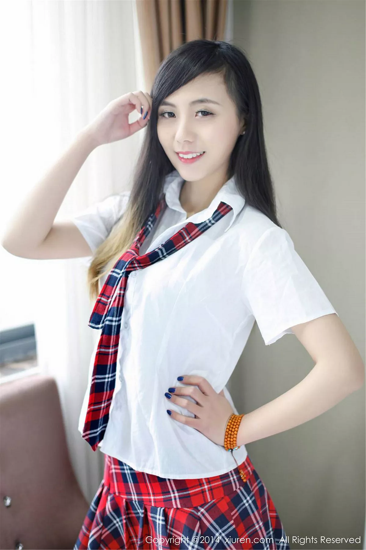 秀人集.com_[XiuRen秀人网]No.254_甜美模特谢忱倬学生制服诱惑+圣诞主题系列海量写真133P