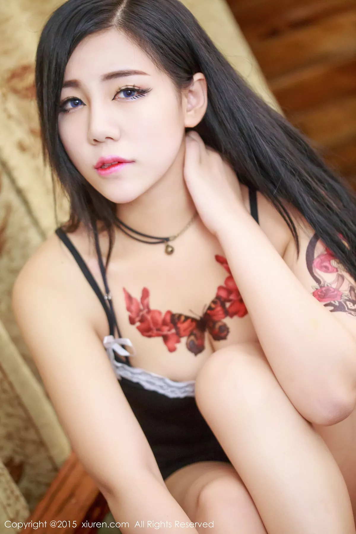 秀人集.com_[XiuRen秀人网]No.356_嫩模美女旭旭居家性感内衣秀丰满身材双乳纹身诱惑写真70P