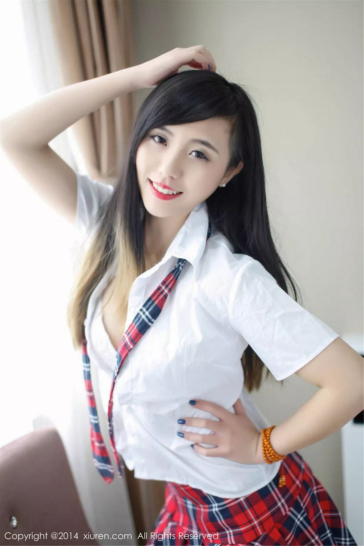 秀人集.com_[XiuRen秀人网]No.254_甜美模特谢忱倬学生制服诱惑+圣诞主题系列海量写真133P