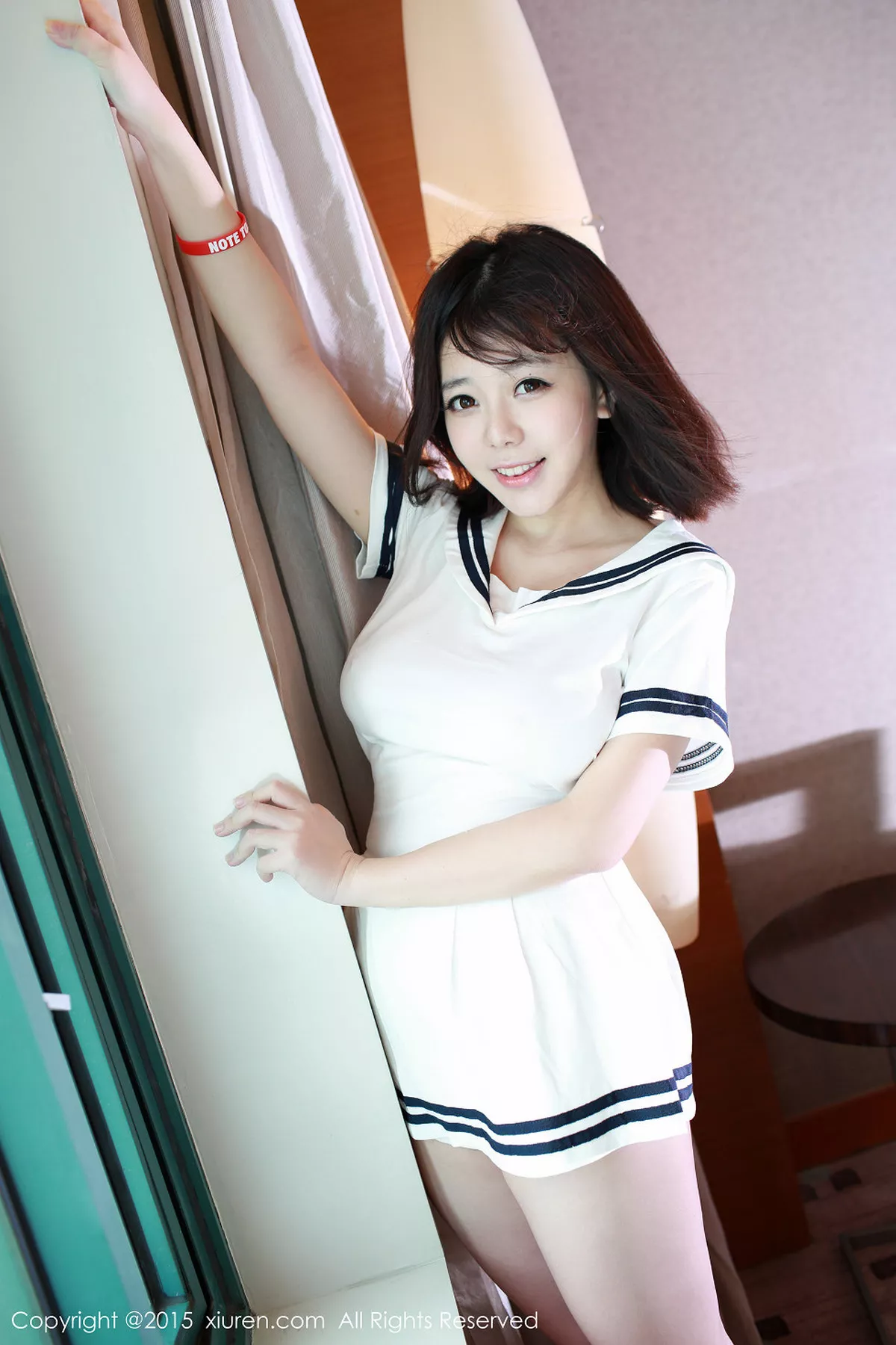 秀人集.com_[XiuRen秀人网]No.390_巨乳嫩模刘飞儿Faye宿务旅拍脱海军制服秀美乳诱惑写真38P