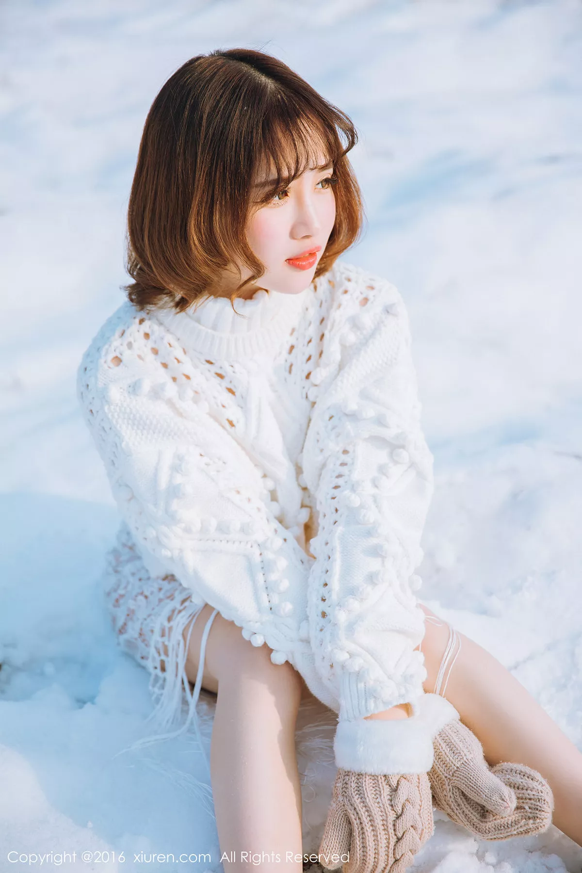 秀人集.com_[XiuRen秀人网]No.484_嫩模徐cake雪地里白色缕空毛衣美丽冻人秀豪乳写真35P