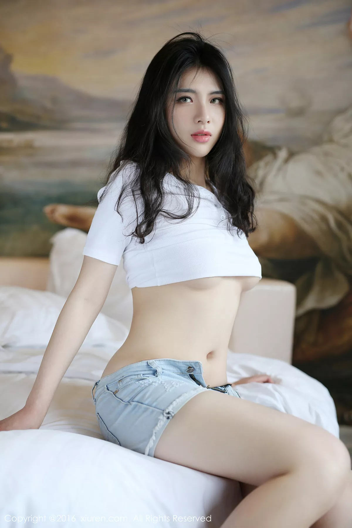 秀人集.com_[XiuRen秀人网]No.516_嫩模舒林培白色蕾丝袜性感丁字裤大尺度诱惑写真50P