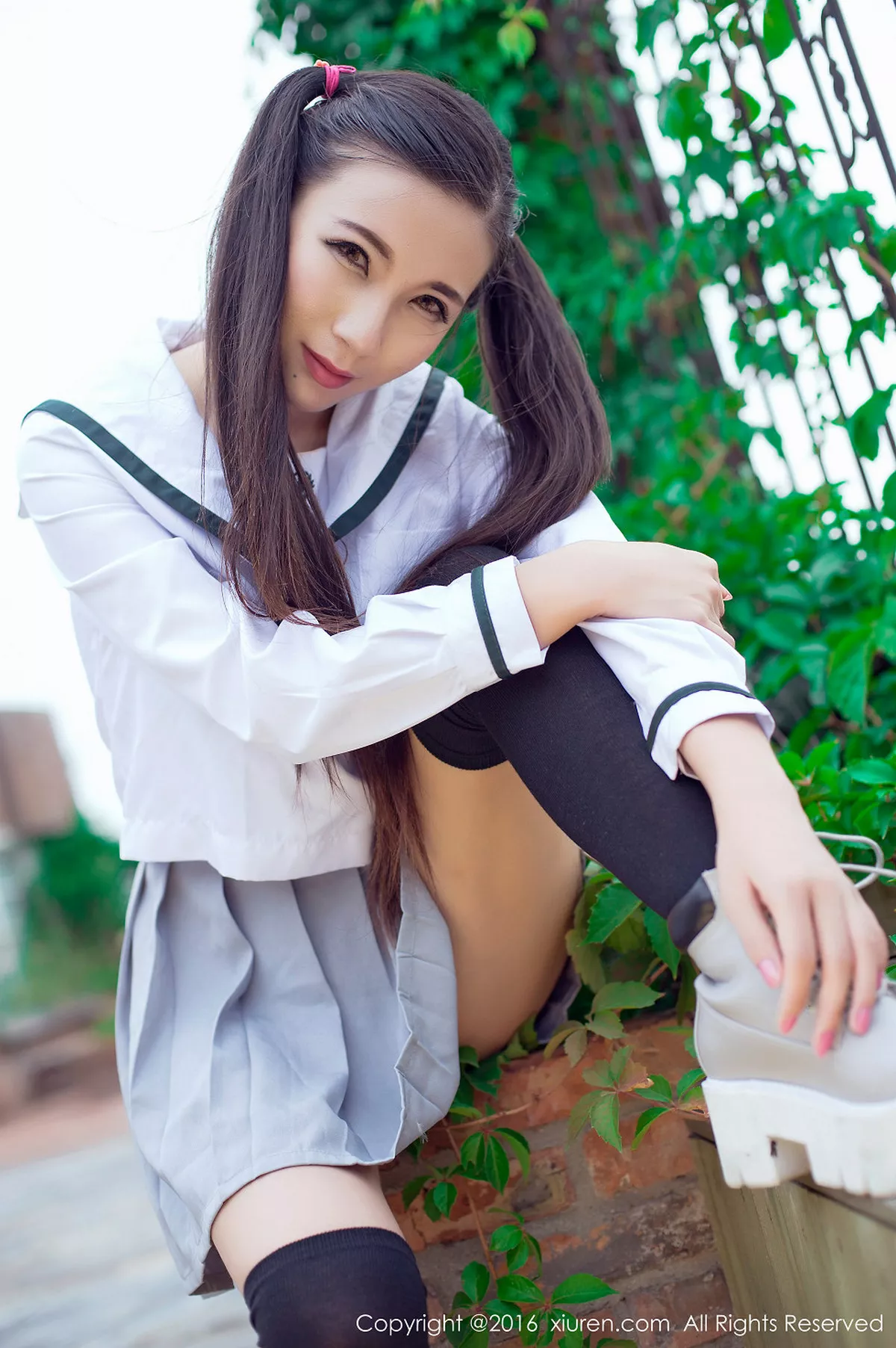 秀人集.com_[XiuRen秀人网]No.603_嫩模赵颖日系清纯校服双马尾辫黑丝美腿妩媚诱惑写真68P