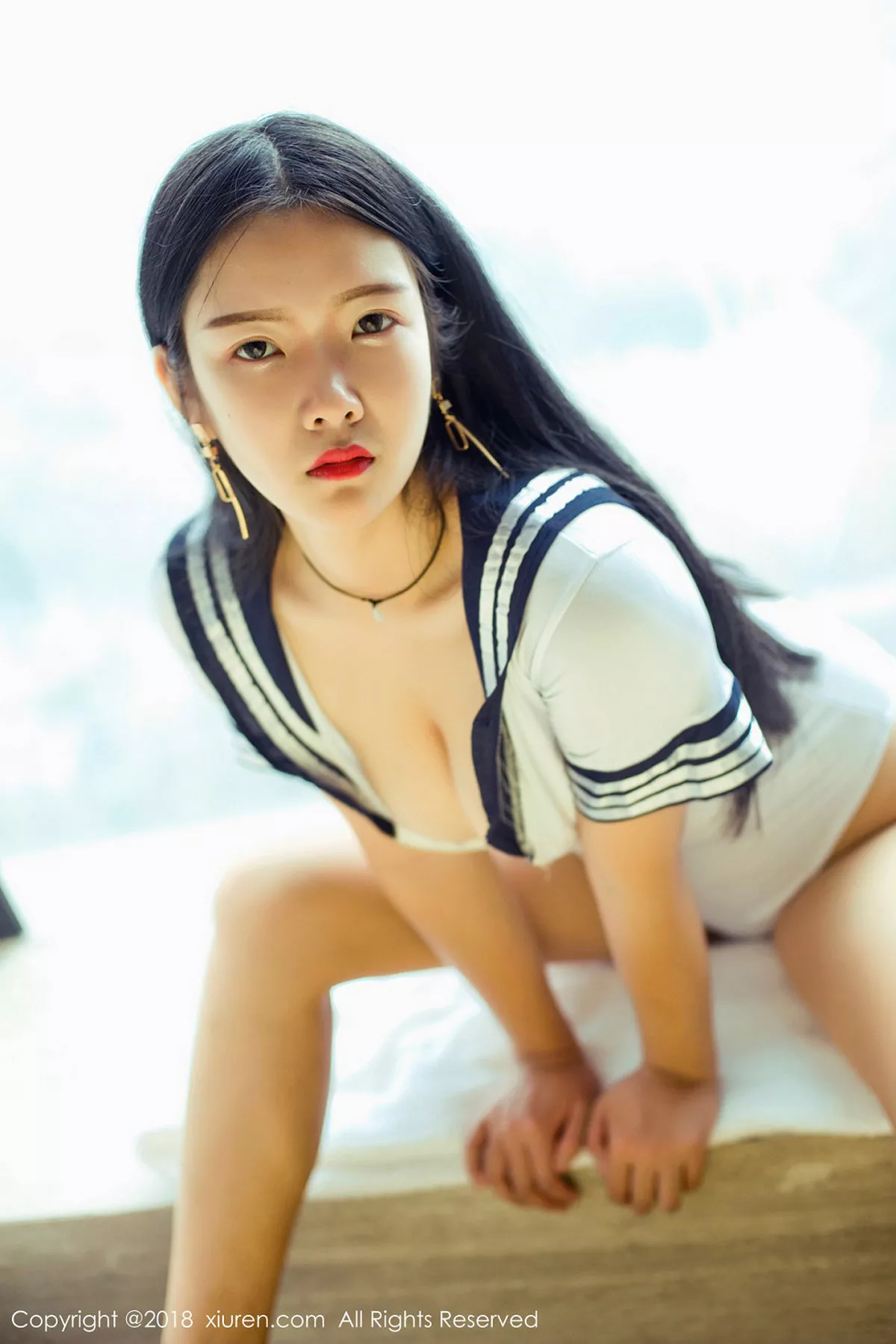 秀人集.com_[XiuRen秀人网]No.1197_嫩模凌希儿私房高叉连体衣+真空女仆装秀豪乳火辣诱惑写真47P