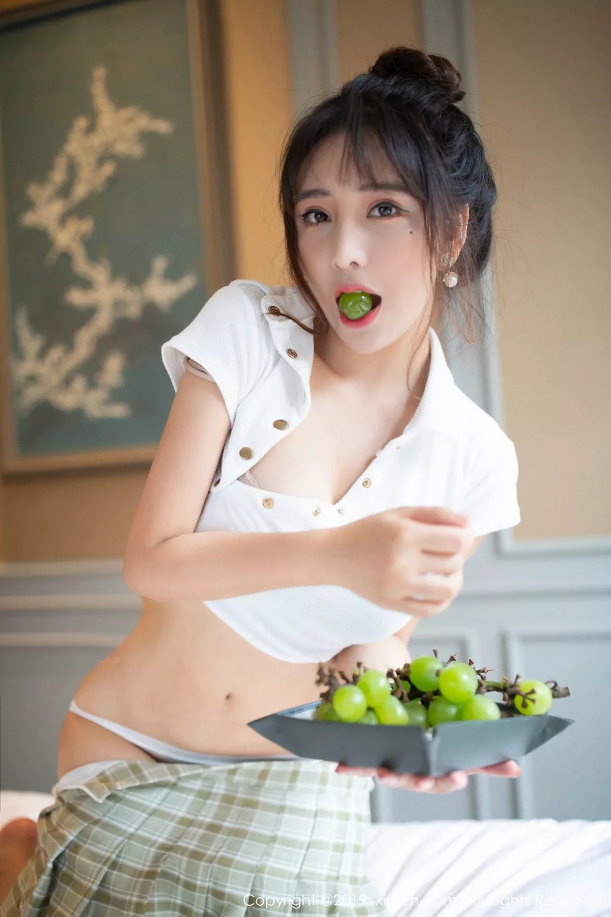 秀人集.com_[XiuRen秀人网]No.1705_嫩模陶喜乐_lele私房学生装半脱露性感内衣秀完美身材诱惑写真70P