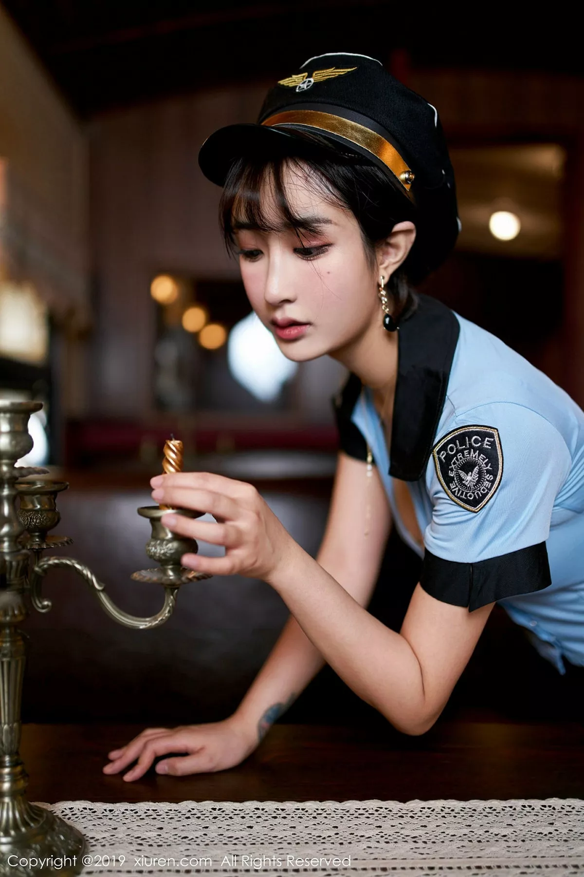 秀人集.com_[XiuRen秀人网]No.1811_嫩模Betty林子欣私房警花制服系列超薄黑丝撩人诱惑写真60P