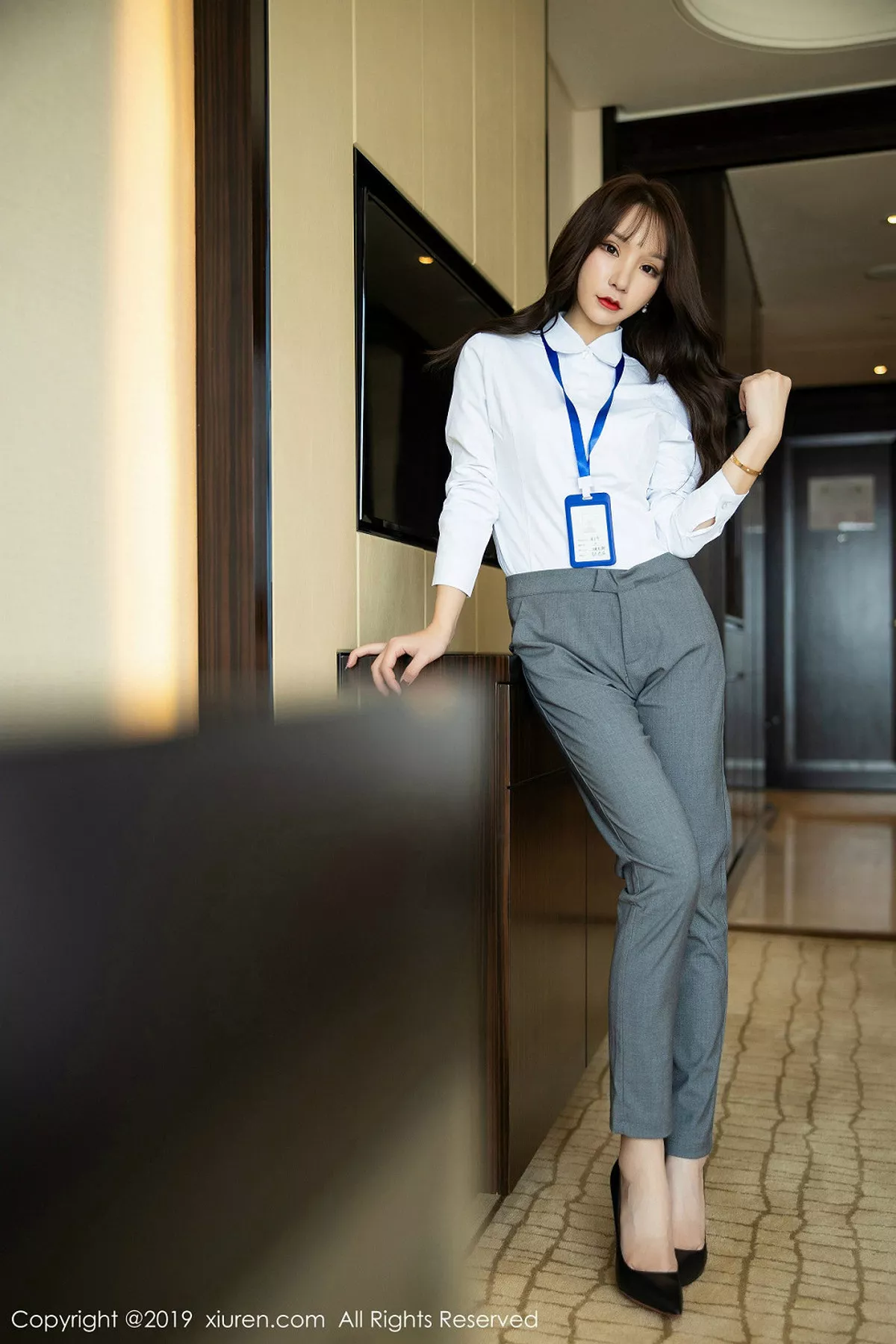 秀人集.com_[XiuRen秀人网]No.1834_女神周于希Sandy私房制服装扮脱衣露蕾丝内裤缕空诱惑写真106P