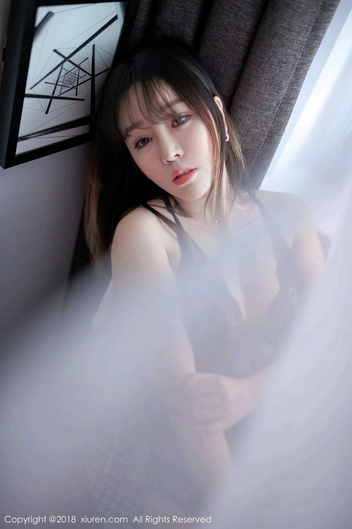 秀人集.com_[XiuRen秀人网]No.1252_女神王雨纯黑色蕾丝情趣内衣+带子遮点内衣惹火诱惑写真48P